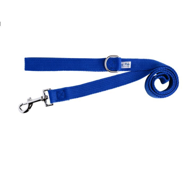 Beau Pets - Cotton Webbing Lead - Blue