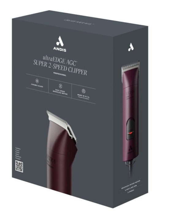 Andis - UltraEdge AGC - Super 2-Speed Clipper - Burgundy