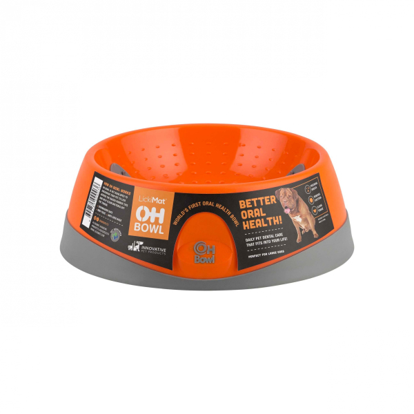 LickiMat - Dog OH Bowl - Orange