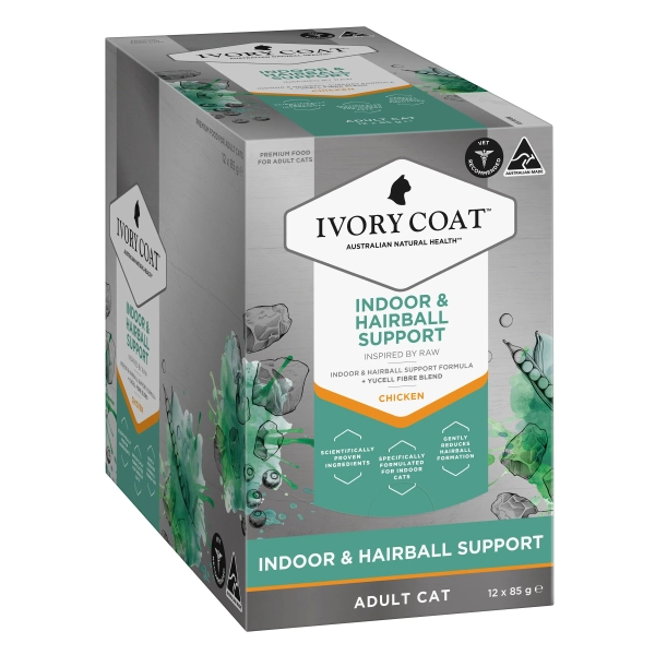 Ivory Coat - Adult Cat - Wet Food Trays - Inspired By Raw - Indoor & Hairball Support