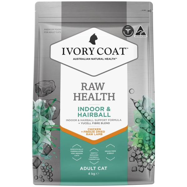 Ivory Coat - Adult Cat - Raw Health - Indoor & Hairball