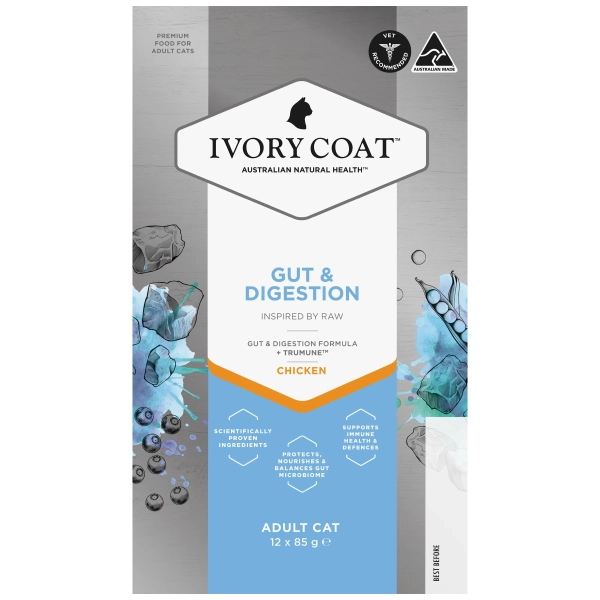 Ivory Coat - Adult Cat - Wet Food Trays - Inspired By Raw - Gut & Digestion - Image 2