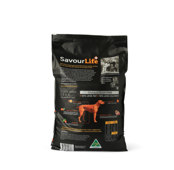 SavourLife - Adult Dog - Care plus - GRAIN FREE - Lean with Australian Turkey - Image 3