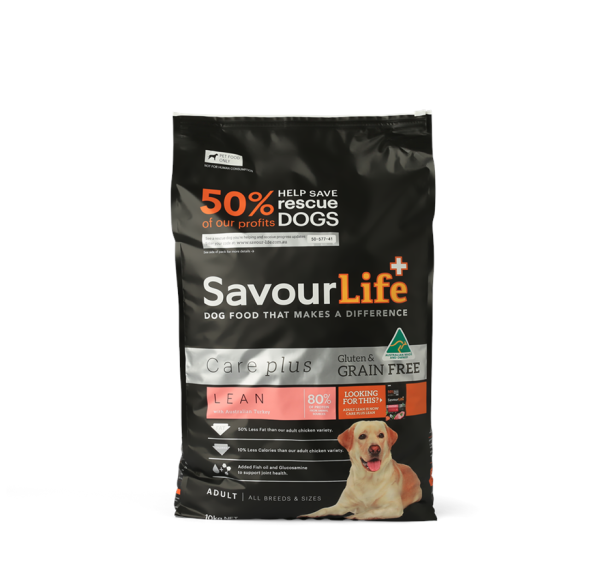 SavourLife - Adult Dog - Care plus - GRAIN FREE - Lean with Australian Turkey