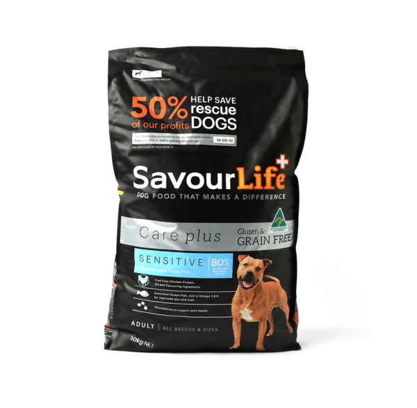 SavourLife - Adult Dog - Care plus - GRAIN FREE - Sensitive with Australian Ocean Fish