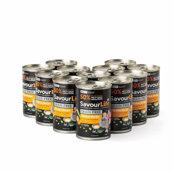 SavourLife - Wet Food Tins - Adult Dog - GRAIN FREE