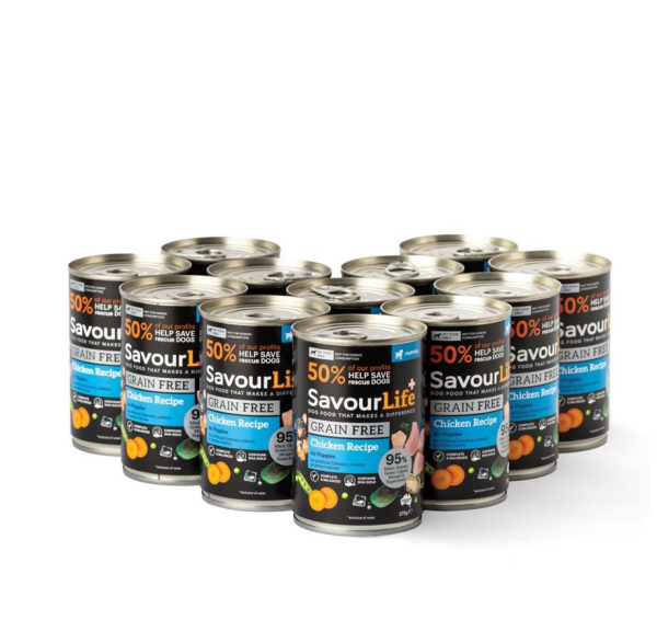 SavourLife - Wet Food Tins - Puppy - GRAIN FREE