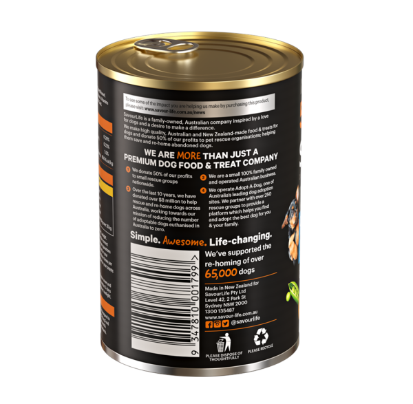 SavourLife - Wet Food Tins - Puppy - GRAIN FREE - Image 3