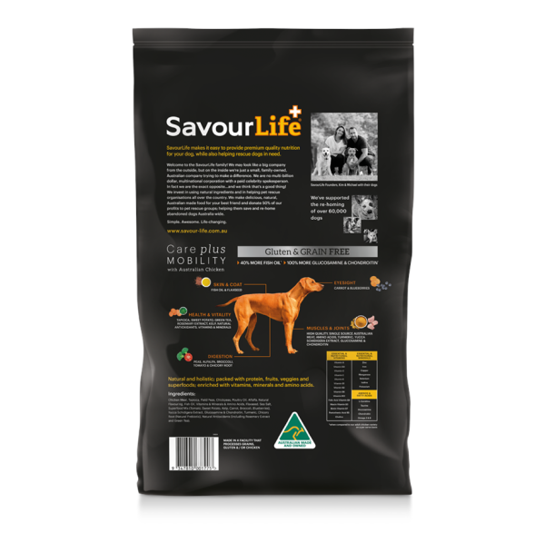 SavourLife - Adult Dog - Care plus - GRAIN FREE - Mobility with Australian Chicken - Image 3